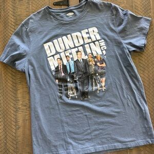 Old Navy Blue Dunder Mifflin Graphic Crewneck Tee
